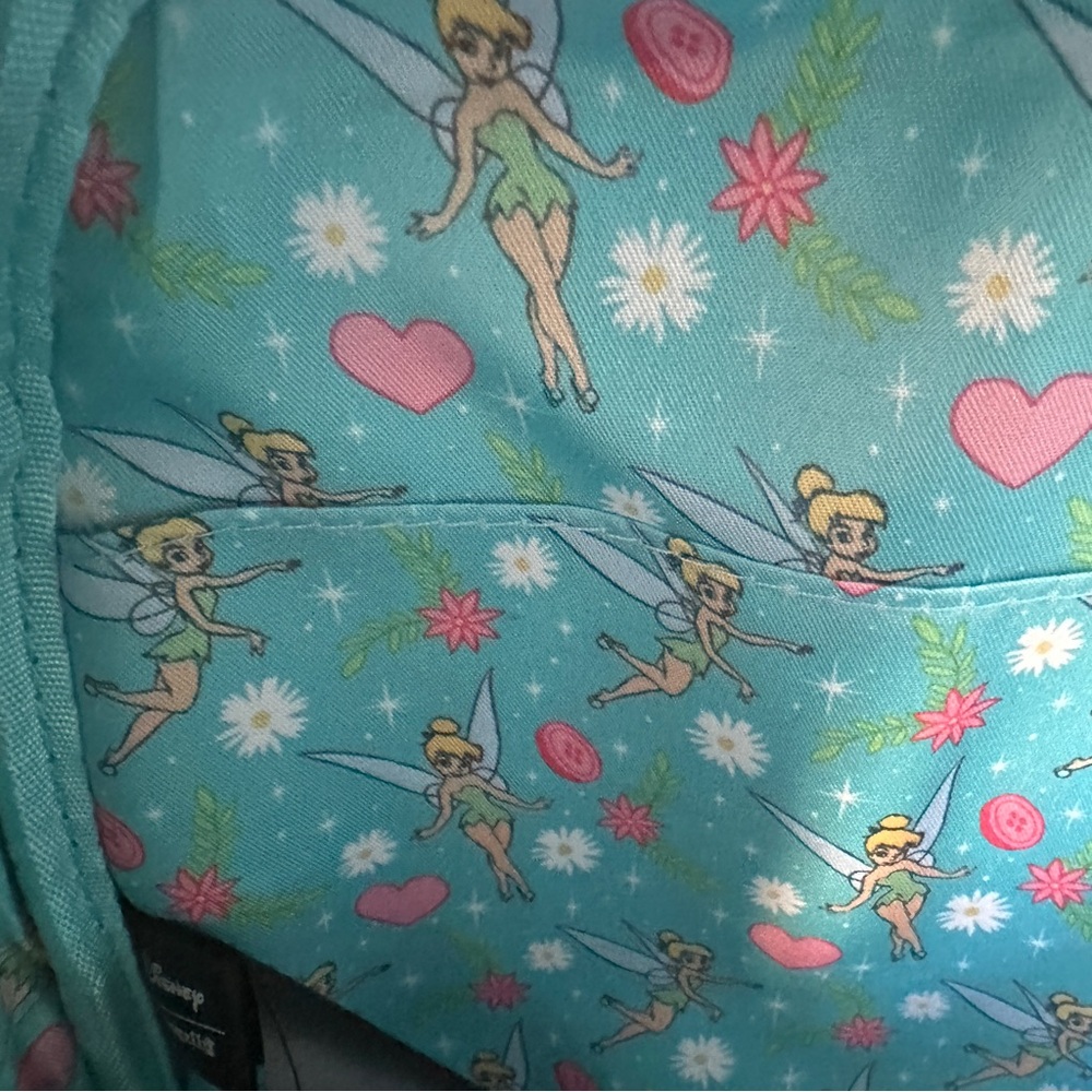 Loungefly Disney Tinker Bell Sequin Mini Backpack NWT - Picture 9 of 11